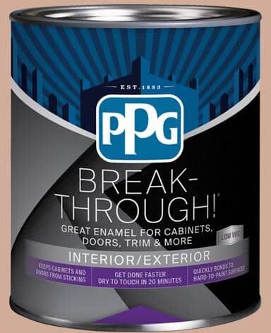 Break-Through! 1 qt. PPG16-01 Sombrero Tan Semi-Gloss Door, Trim & Cabinet Paint