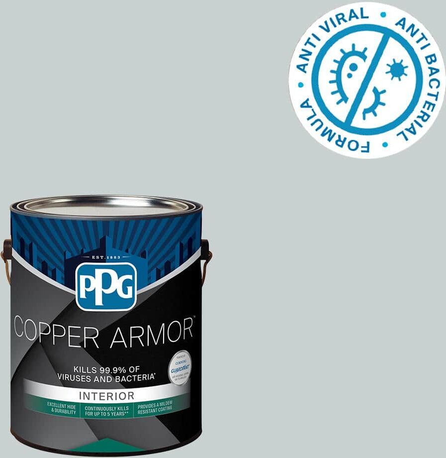 COPPER ARMOR 1 gal. PPG1036-2 Winter Chill Semi-Gloss Interior