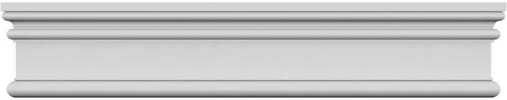 Ekena Millwork 7/8 in. x 52 in. x 3-1/2 in. Polyurethane Bedford Crosshead Moulding