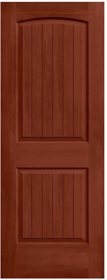 JELD-WEN 32 in. x 80 in. Santa Fe Amaretto Stain Solid Core Molded Composite MDF Interior Door Slab