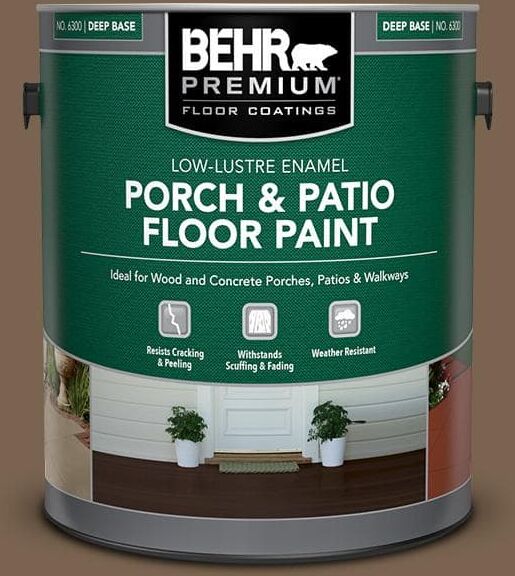 BEHR PREMIUM 1 gal. #N260-7 Folk Guitar Low-Lustre Enamel Interior/Exterior Porch and Patio Floor Paint