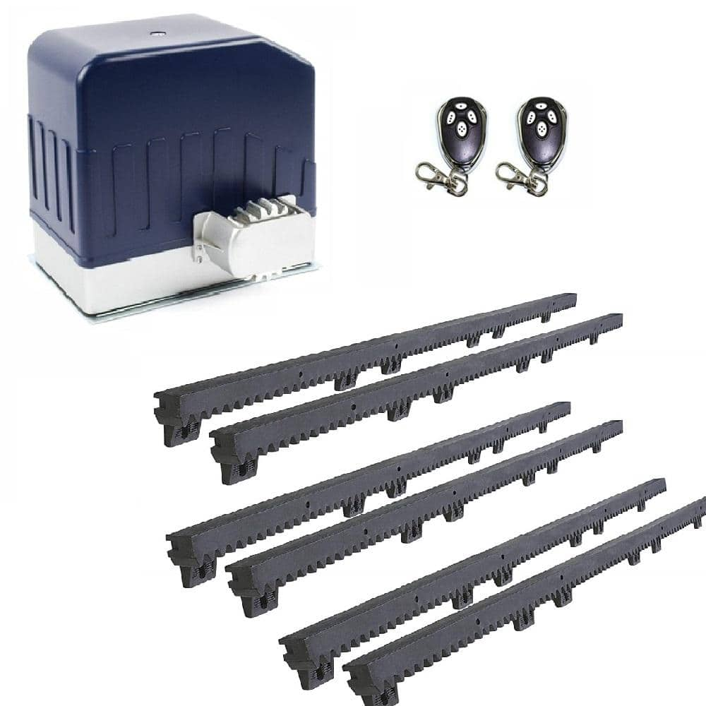 ALEKO Slide Single Automatic Gate Opener Kit 55 ft. - 1400 lb. Opacity