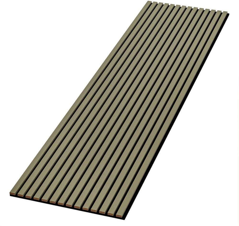 Ejoy 94 in. x 12.6 in. x 0.8 in. Acoustic Vinyl Wall Cladding Siding Board in Alamosa Green (Set of 2 piece)