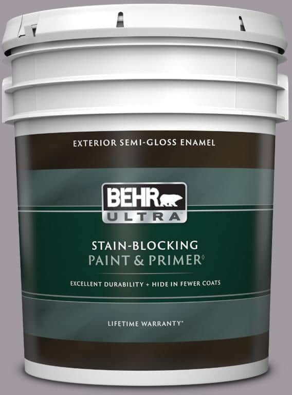 BEHR ULTRA 5 gal. #N570-3 Art Nouveau Glass Semi-Gloss Enamel Exterior Paint & Primer