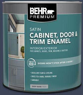 BEHR PREMIUM 1 qt. #600F-7 Soulful Music Satin Enamel Interior/Exterior Cabinet, Door & Trim Paint