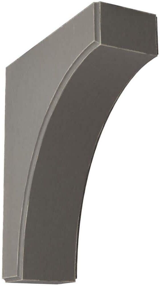 Ekena Millwork 3-1/2 in. x 12 in. x 10 in. Reclaimed Grey Clarksville Wood Vintage Decor Bracket