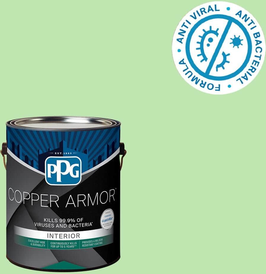 COPPER ARMOR 1 gal. PPG1224-5 Almost Aloe Semi-Gloss Interior