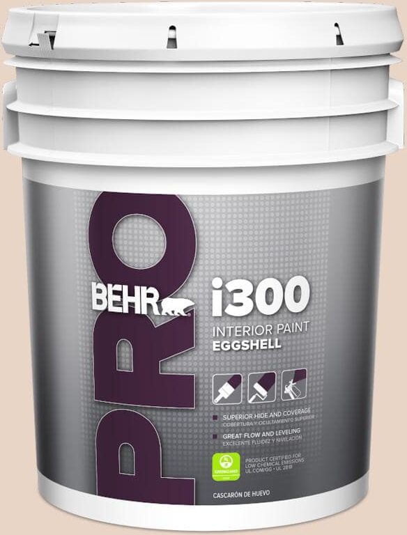 BEHR PRO 5 gal. #MQ3-37 Soft Shoe Eggshell Interior Paint