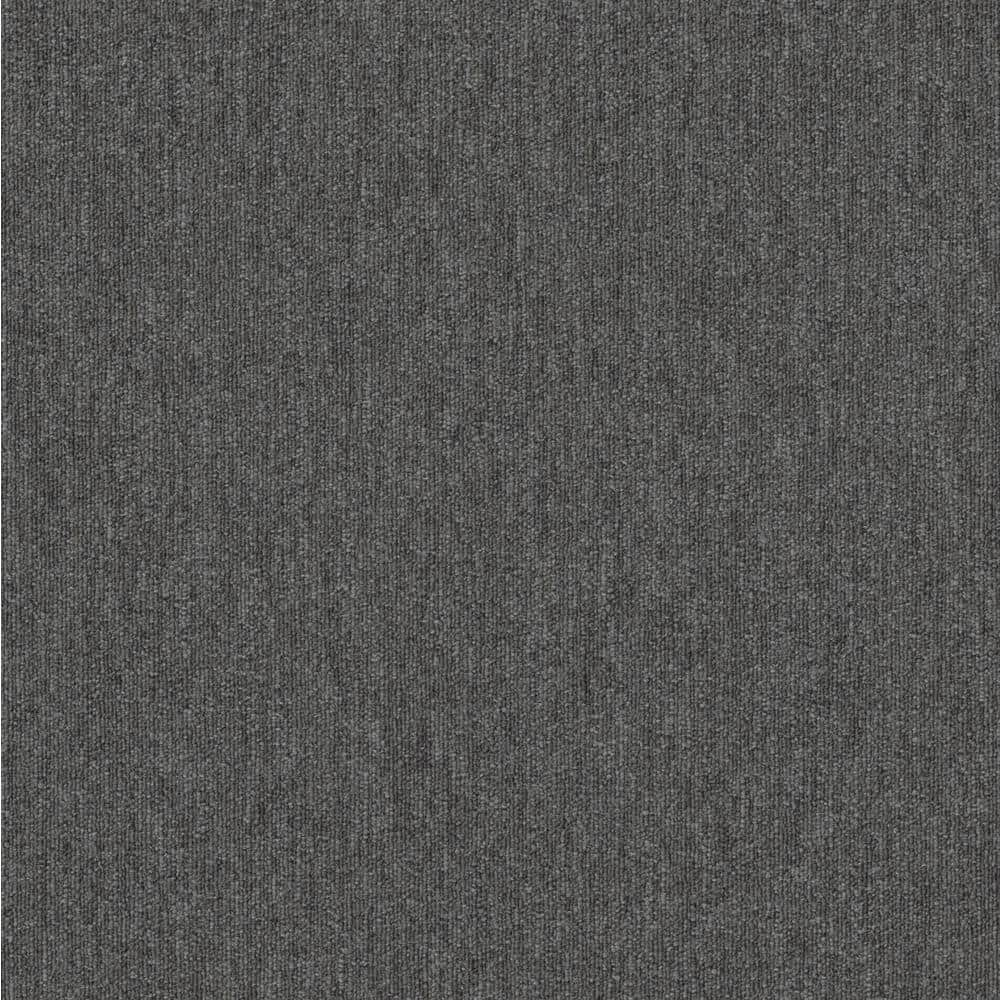 Shaw Hampton Gray Residential/Commercial 24 in. x 24 Glue-Down Carpet Tile (20 Tiles/Case) 80 sq. ft.