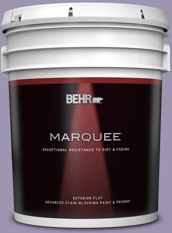 BEHR MARQUEE 5 gal. #S570-4 Night Music Flat Exterior Paint & Primer