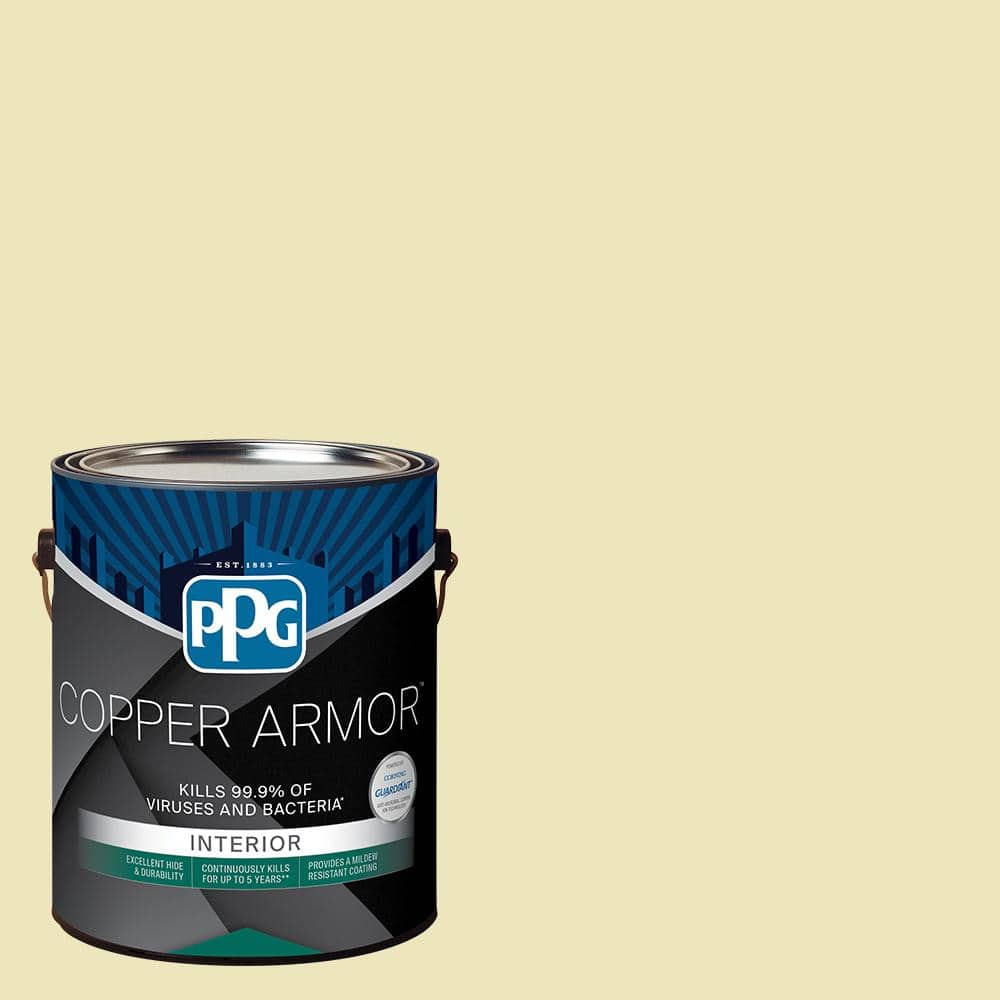 COPPER ARMOR 1 gal. PPG1109-1 Slices Of Happy Eggshell Interior Paint
