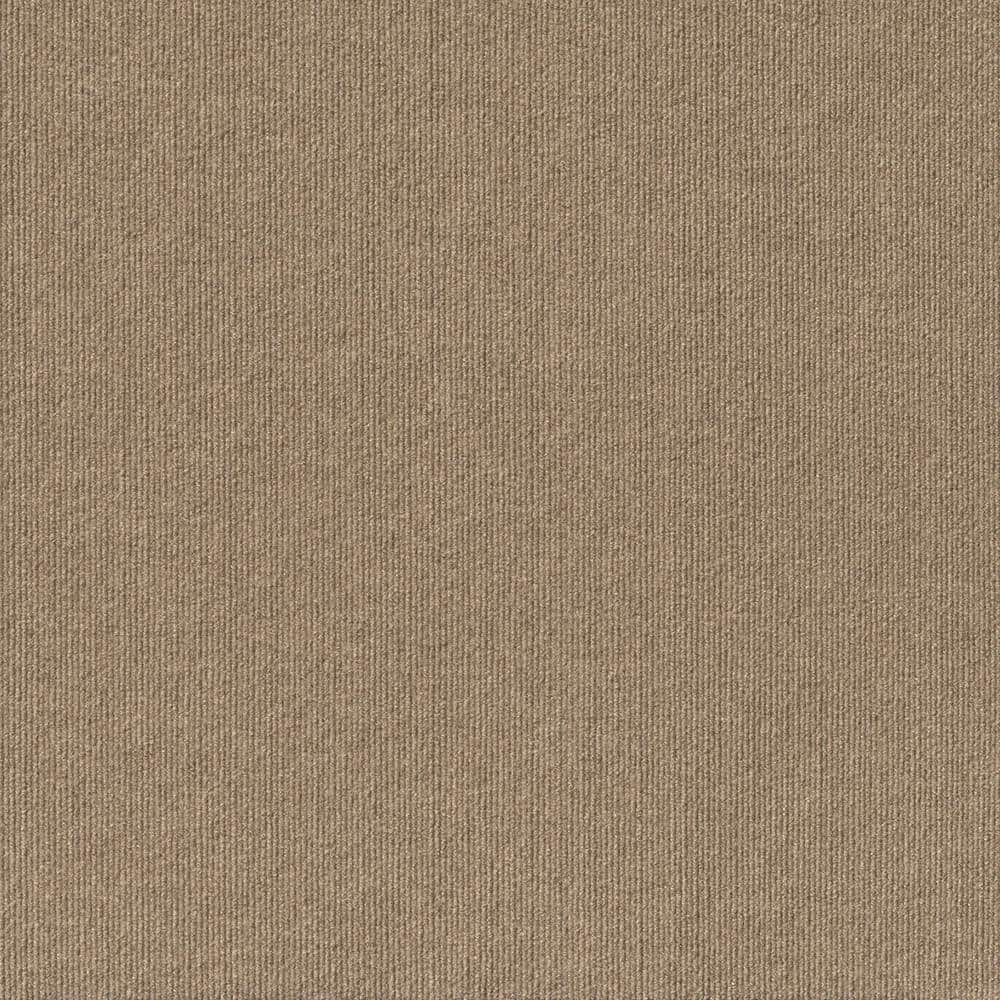 Foss Elk Ridge Taupe Residential/Commercial 24 in. x 24 Peel and Stick Carpet Tile (15 Tiles/Case) 60 sq. ft.