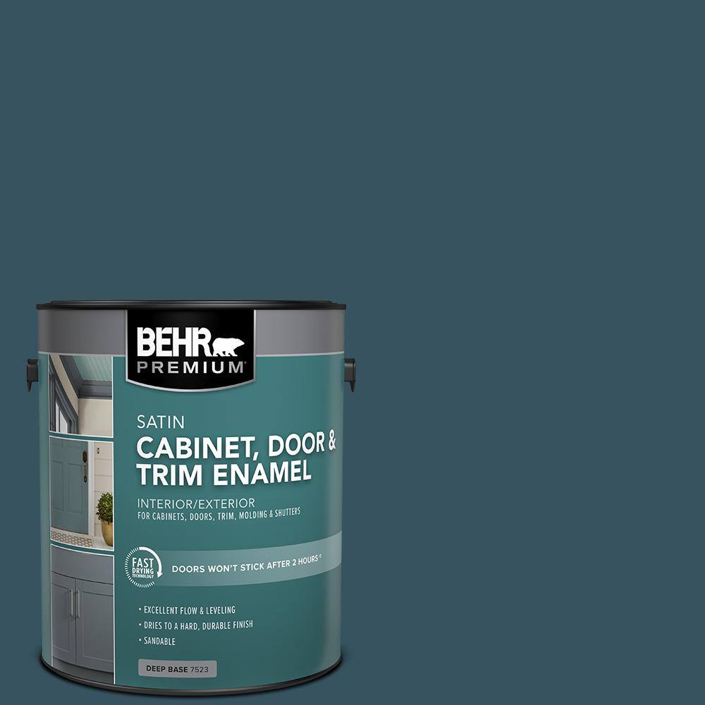 BEHR PREMIUM 1 gal. #MQ5-24 Opera Glasses Satin Enamel Interior/Exterior Cabinet, Door & Trim Paint