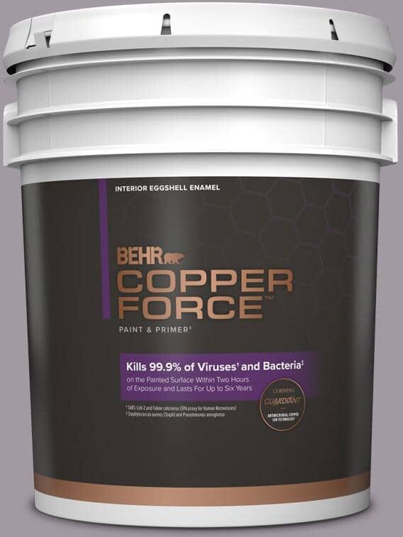 COPPER FORCE 5 gal. #N570-3 Art Nouveau Glass Eggshell Enamel Virucidal and Antibacterial Interior Paint & Primer