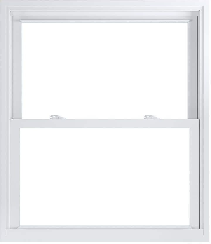 American Craftsman 35.75 in. x 41.25 in. 70 Pro Series Low-E Argon Glass Double Hung White Vinyl Replacement Window, Screen Incl