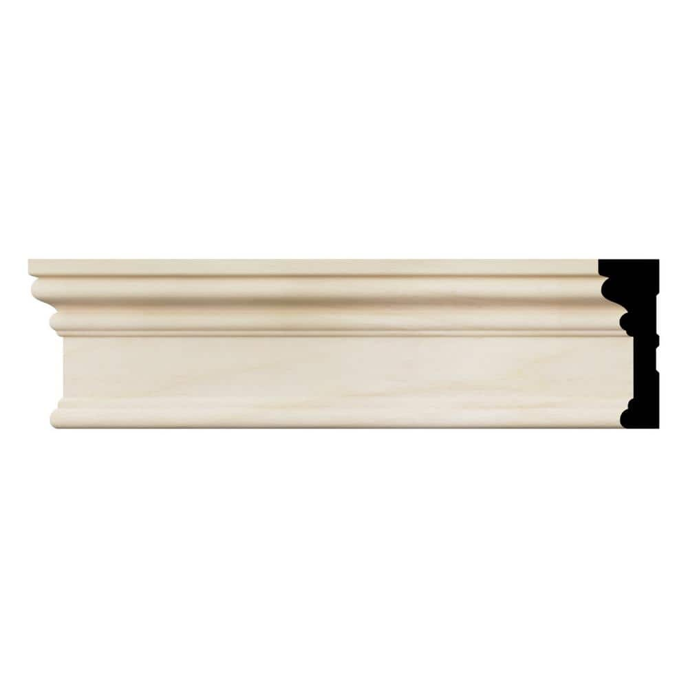 Ekena Millwork BRB3 0.69 in. D x 2.25 in. W x 96 in. L Wood (Poplar) Baby Howe Casing Moulding