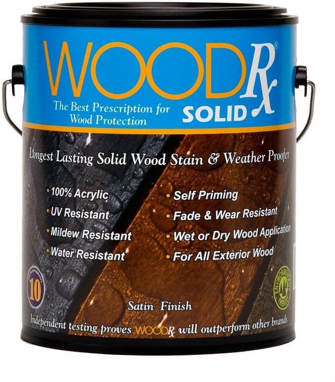 WoodRx 1 gal. Granite Solid Wood Exterior Stain and Sealer