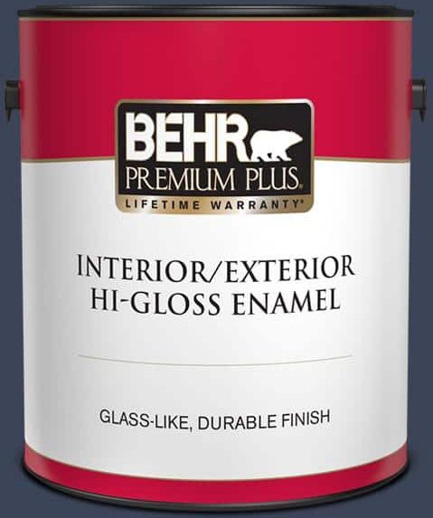 BEHR PREMIUM PLUS 1 gal. #600F-7 Soulful Music Hi-Gloss Enamel Interior/Exterior Paint