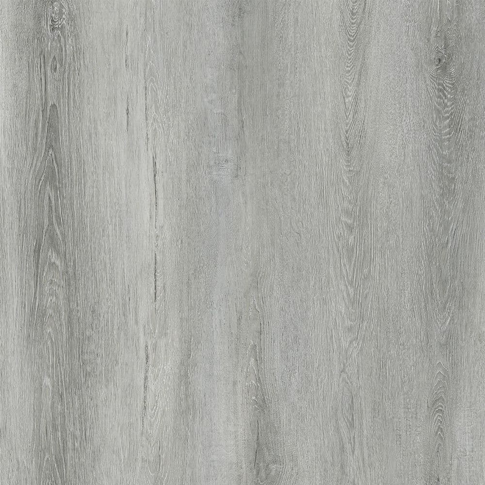 Lucida Surfaces CliCore Grey 20 MIL x 7.3 in. W x 48 in. L Click Lock Waterproof Luxury Vinyl Plank Flooring (24.5 sqft/case)