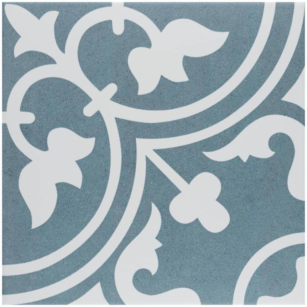 Merola Tile Arte Sky 9-3/4 in. x 9-3/4 in. Porcelain Floor and Wall Tile (10.88 sq. ft./Case)