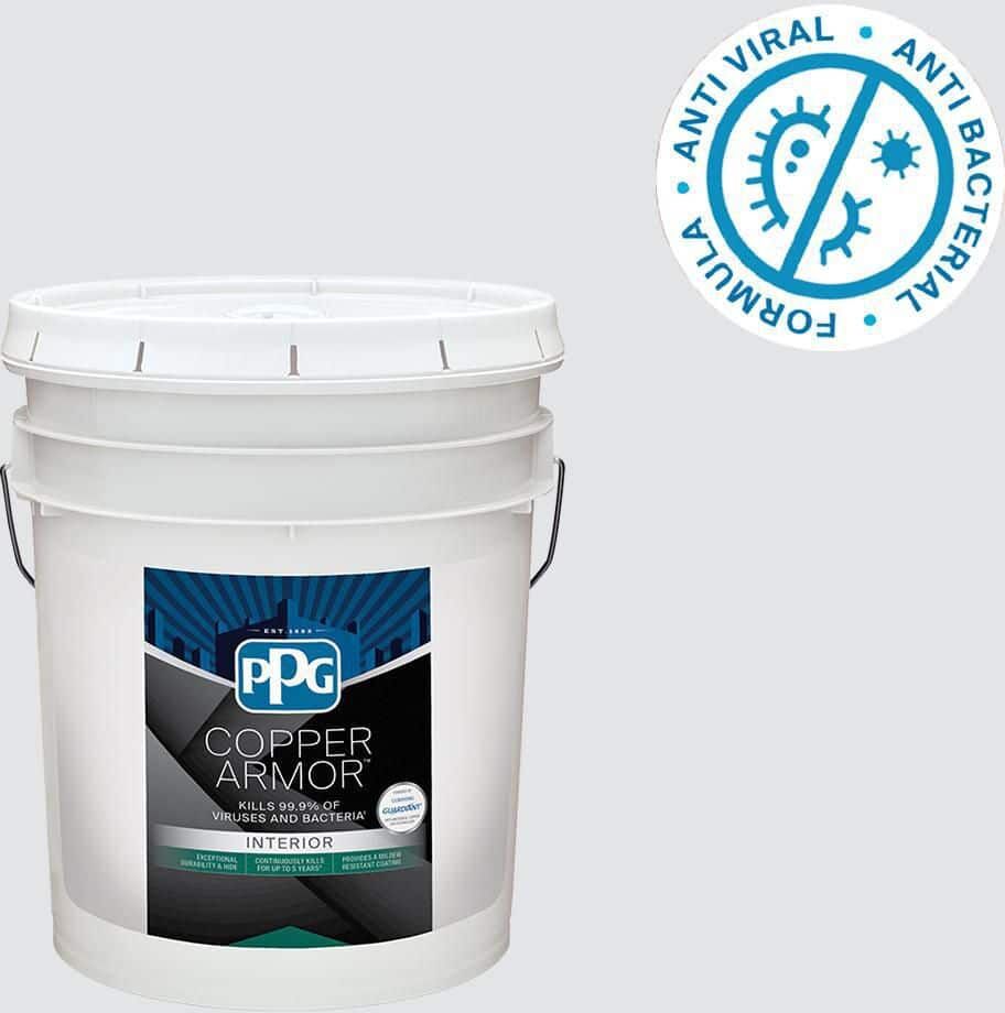 COPPER ARMOR 5 gal. PPG1169-1 Windswept Beach Semi-Gloss Interior Paint