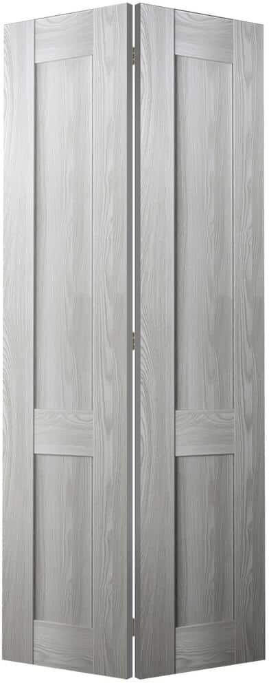 Belldinni Vona 07 R 48 in. x 79.375 in. Solid Core Composite Ribeira Ash Finished Wood Bifold Door with Hardware