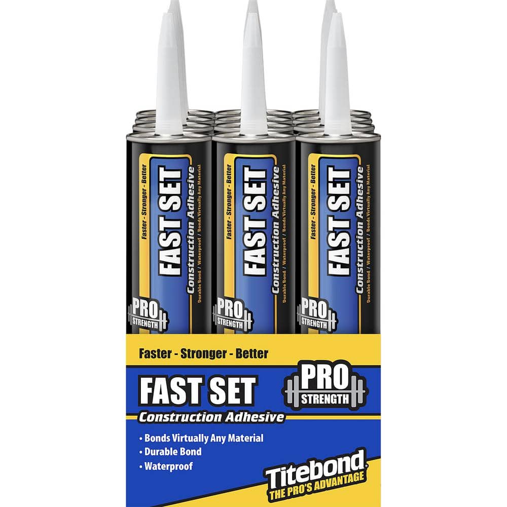 Titebond 10 oz. Fast Set Polyurethane Construction Adhesive (12-Pack)