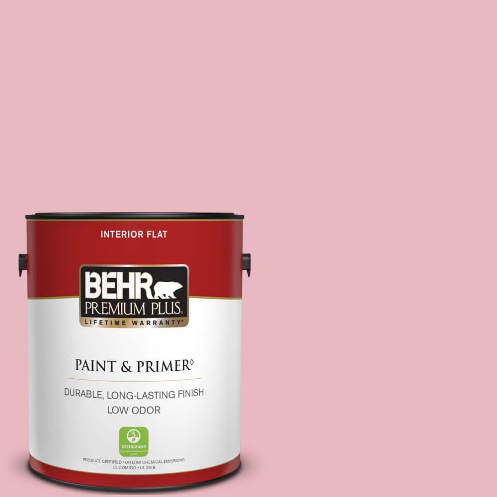 BEHR PREMIUM PLUS 1 gal. #M150-2 Peppermint Stick Flat Low Odor Interior Paint & Primer