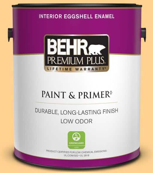 BEHR PREMIUM PLUS 1 gal. Home Decorators Collection #HDC-SP14-7 Full Bloom Eggshell Enamel Low Odor Interior Paint & Primer