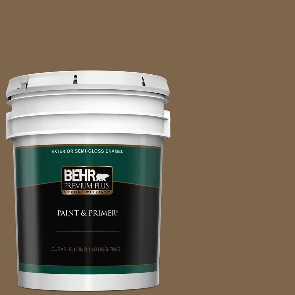 BEHR PREMIUM PLUS 5 gal. #PPU4-19 Arts and Crafts Semi-Gloss Enamel Exterior Paint & Primer