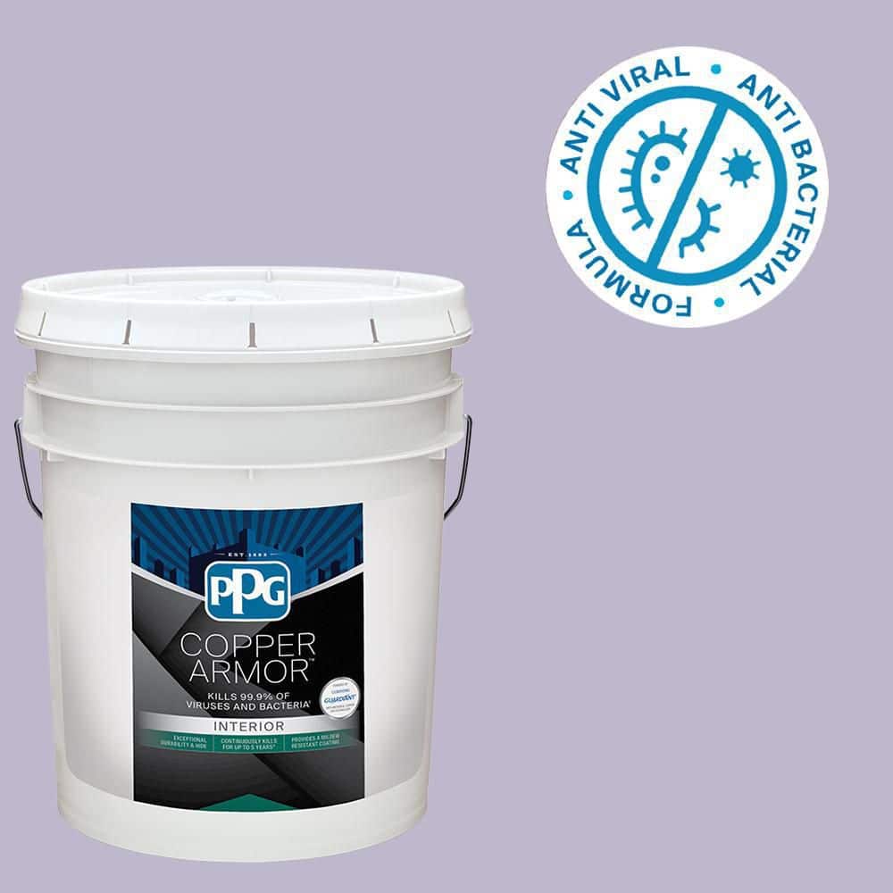 COPPER ARMOR 5 gal. PPG1175-4 Wild Lilac Semi-Gloss Interior Paint
