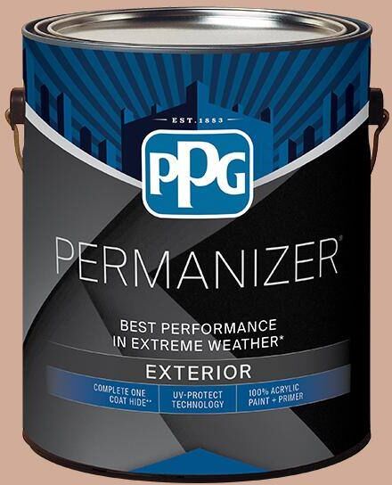 PERMANIZER 1 gal. PPG16-01 Sombrero Tan Flat Exterior Paint