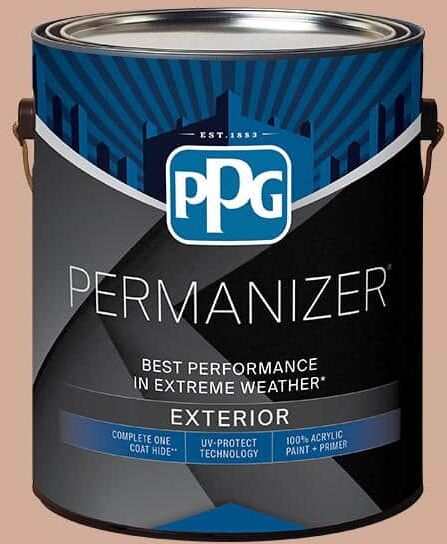 PERMANIZER 1 gal. PPG16-01 Sombrero Tan Semi-Gloss Exterior Paint