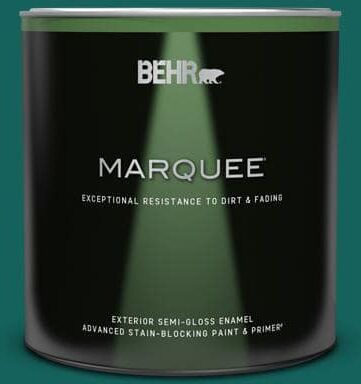 BEHR MARQUEE 1 qt. #S-H-490 Billiard Table Semi-Gloss Enamel Exterior Paint & Primer