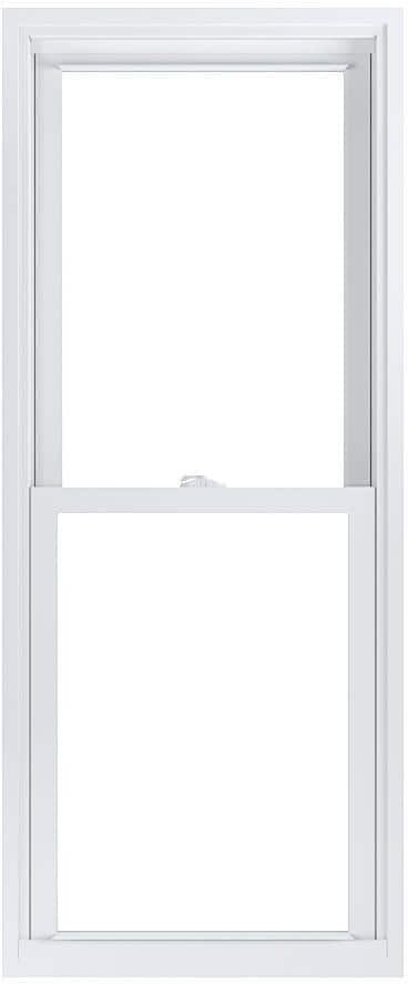 American Craftsman 23.75 in. x 57.25 in. 70 Pro Series Low-E Argon Glass Double Hung White Vinyl Replacement Window, Screen Incl