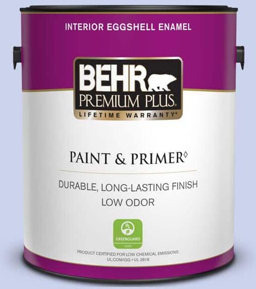 BEHR PREMIUM PLUS 1 gal. #P540-2 Garden Fairy Eggshell Enamel Low Odor Interior Paint & Primer