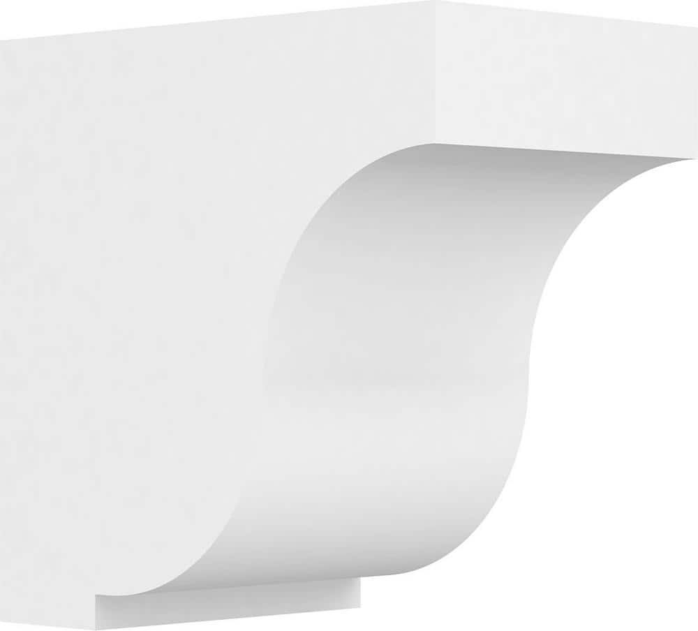 Ekena Millwork 6-1/2 in. 10 in. 10 in. Standard Van Buren Unfinished Architectural Grade PVC Bracket