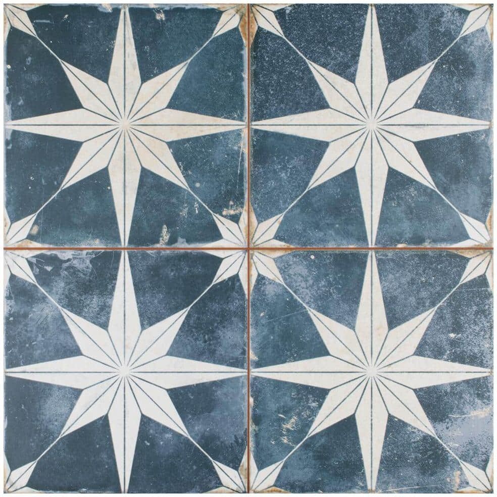 Merola Tile Kings Star Sky 17-5/8 in. x 17-5/8 in. Ceramic Floor and Wall Tile (10.95 sq. ft./Case)