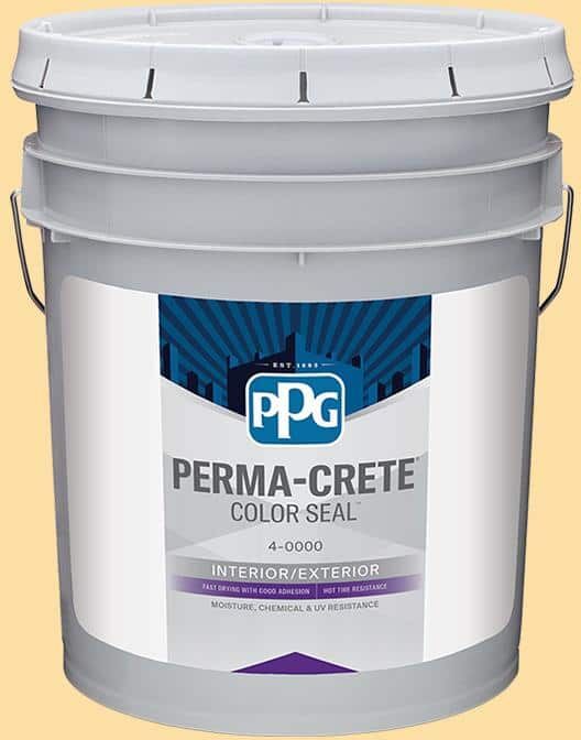 Perma-Crete Color Seal 5 gal. PPG1205-4 Honey Bee Satin Interior/Exterior Concrete Stain