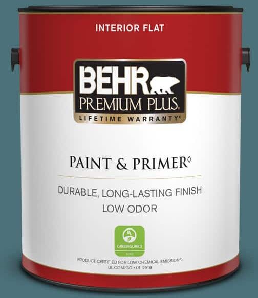 BEHR PREMIUM PLUS 1 gal. #S450-6 Tornado Season Flat Low Odor Interior Paint & Primer