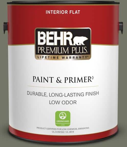 BEHR PREMIUM PLUS 1 gal. Home Decorators Collection #HDC-AC-20 Halls of Ivy Flat Low Odor Interior Paint & Primer