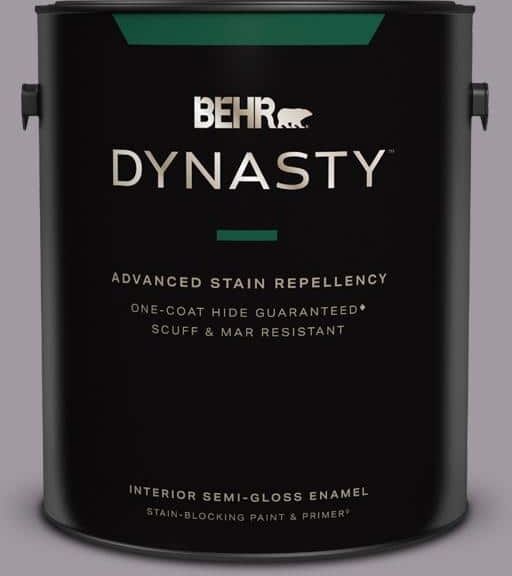 BEHR DYNASTY 1 gal. #N570-3 Art Nouveau Glass One-Coat Hide Semi-Gloss Enamel Interior Stain-Blocking Paint & Primer