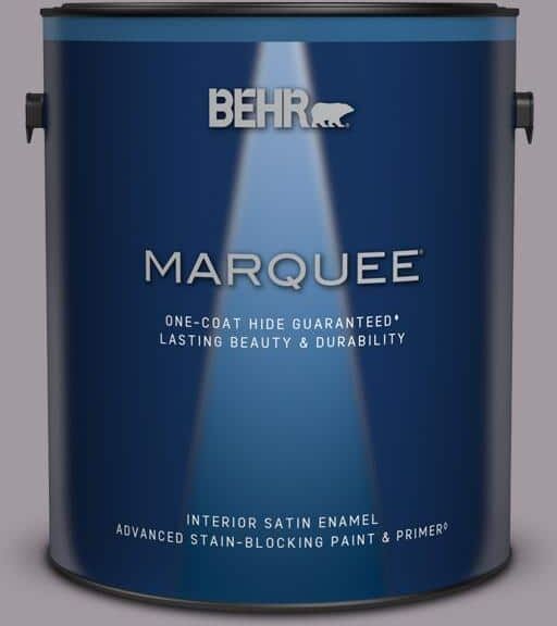 BEHR MARQUEE 1 gal. #N570-3 Art Nouveau Glass One-Coat Hide Satin Enamel Interior Paint & Primer