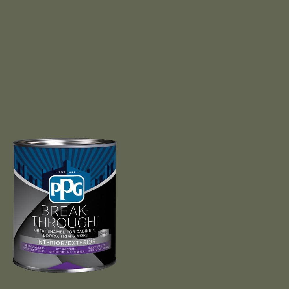 Break-Through! 1 qt. PPG1127-6 Winning Ticket Satin Interior/Exterior Door, Trim and Cabinet Paint