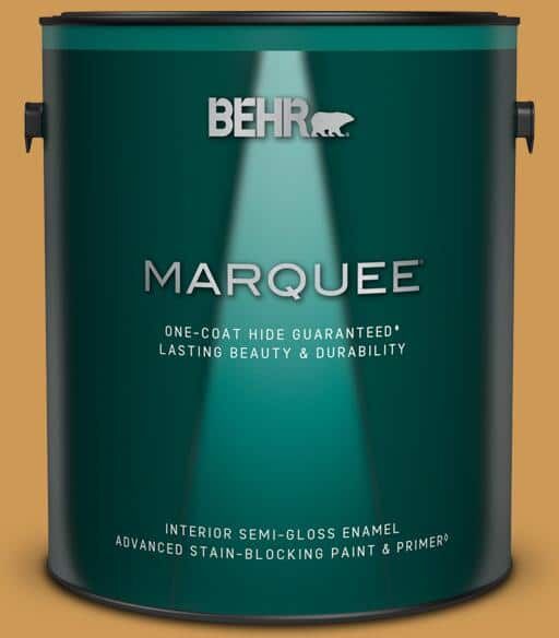 BEHR MARQUEE 1 gal. #M270-6 Glazed Pears Semi-Gloss Enamel Interior Paint & Primer