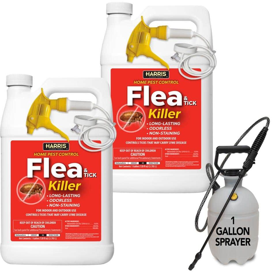 Harris 1 Gal. Flea and Tick Insect Killer and Tank Sprayer Value Pack