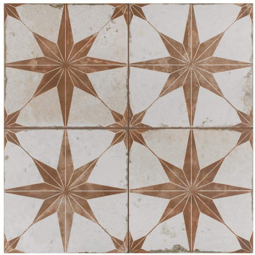 Merola Tile Kings Star Oxide 17-5/8 in. x 17-5/8 in. Ceramic Floor and Wall Tile (10.95 sq. ft./Case)