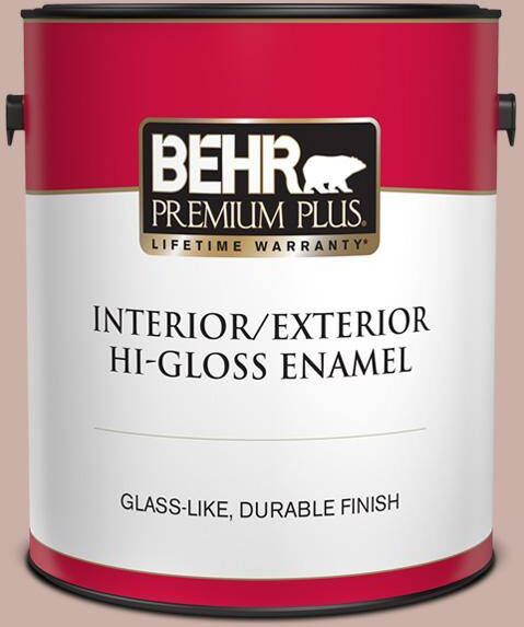 BEHR PREMIUM PLUS 1 gal. Home Decorators Collection #HDC-CT-07A Vintage Tea Rose Hi-Gloss Interior/Exterior Enamel Paint