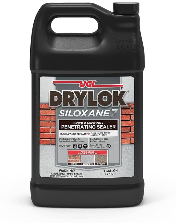 DRYLOK Siloxane 7 1 Gal. Clear Invisible Exterior Brick and Masonry Penetrating Sealer Concrete Sealer