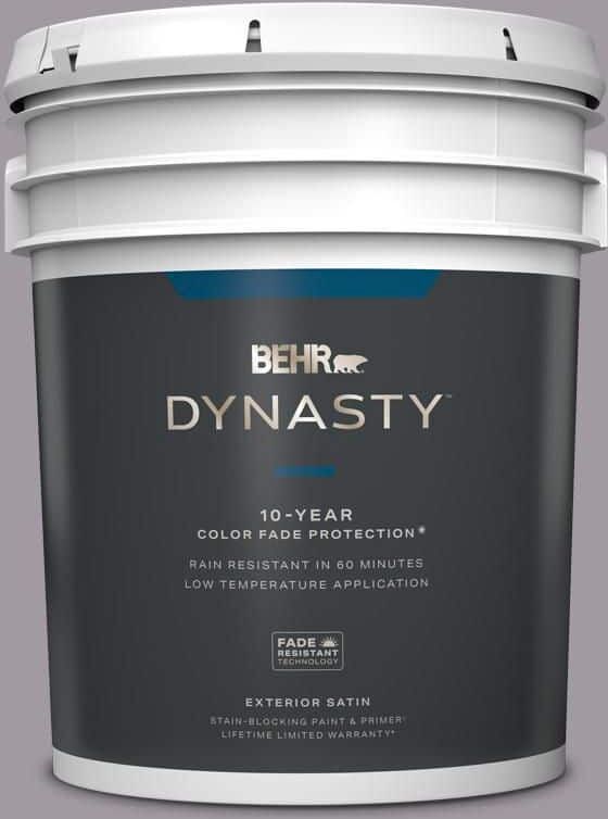 BEHR DYNASTY 5 gal. #N570-3 Art Nouveau Glass Satin Enamel Exterior Stain-Blocking Paint & Primer